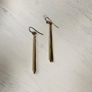 Gold drop earrings